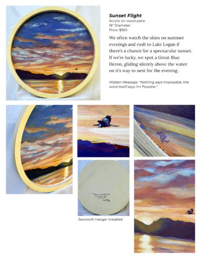 Magic in Nature Collection6_Sunset Flight_SOLD